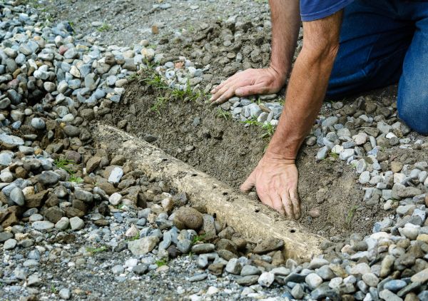 French Ditch Installation in Waxhaw